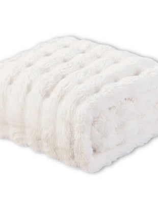 "Polar Bear" Faux Fur Plush Throw Blanket - 50"x70"