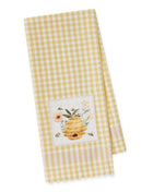Bee Hive Embellished Dishtowel