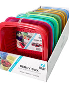 Berry Box produce keeper with colander insert for washing and storing berries