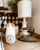 Milk Bottle Candle Clothesline Linen