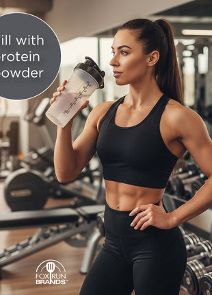 Fox Run Clear Blender Bottler, 20 oz Shaker Bottle