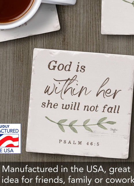 Within Her Stone Tile Coaster