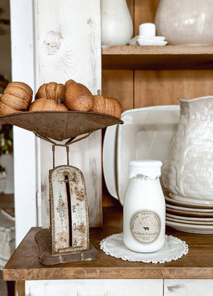 Milk Bottle Candle Perfect Pumpkin