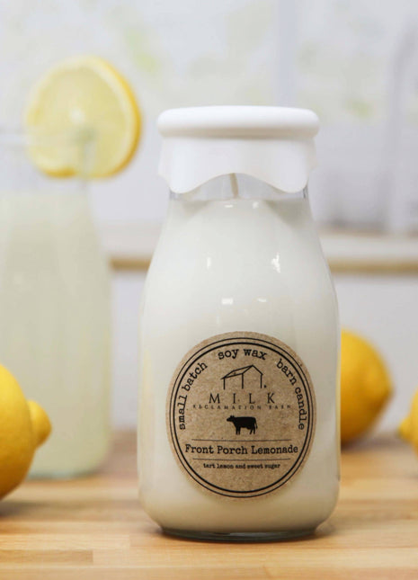 Milk Bottle Candle Front Porch Lemonade