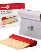 KneadAce Bench Scraper and Baker's Brush