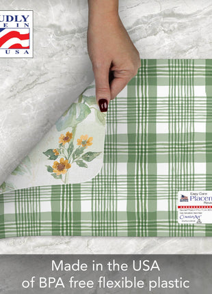 Sunflower Splendor Reversible Rectangular Plastic Placemat