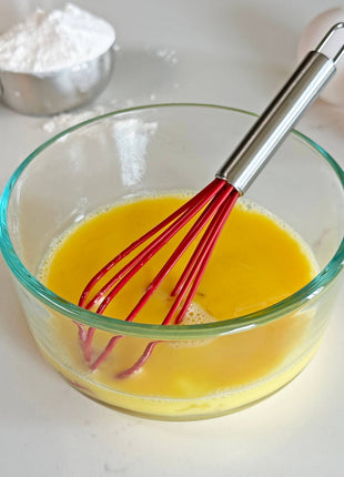 Silicone Wire Whisk Stainless Steel Handle 5.75"