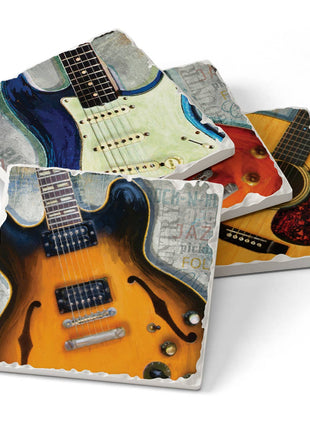 Guitar Legends Stone Coaster