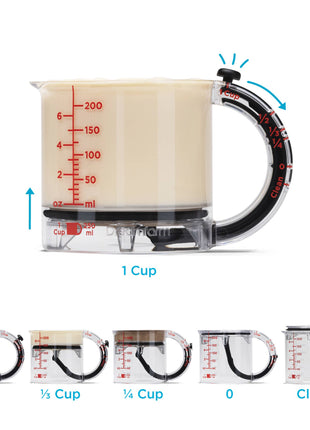 Upcup® - 4-in-1 Adjustable Measuring Cup