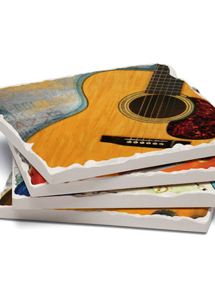 Guitar Legends Stone Coaster