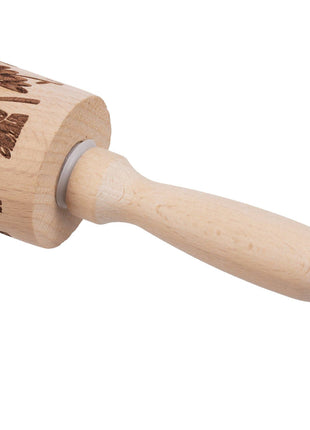 Large Floral Embossing Rolling Pin
