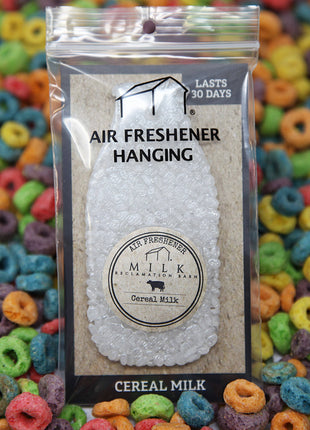 Milk bottle shaped hanging car air freshener gift in assorted scent collection