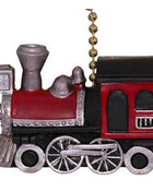Train locomotive ceiling fan pull charm