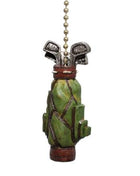 Golf bag ceiling fan pull charm