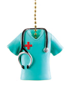 Nurse scrub top ceiling fan pull charm
