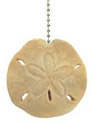 Sand dollar ceiling fan pull charm