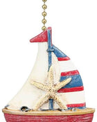 Sailboat ceiling fan pull charm