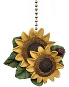 Ceiling Fan Pull - Sunflower Lady Bug