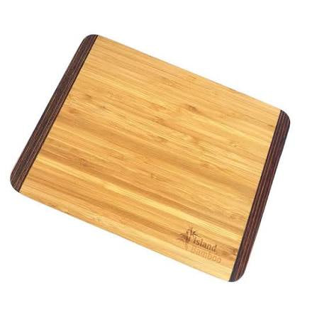 Island Bamboo 7”x 9”x 3/8” Bar Board With Rainbow Accent