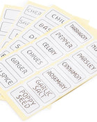 Fox Run Spice Labels, 0.1 x 1.75 x 0.75 inches, White