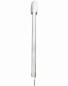 16-inch spring locking stainless steel tongs with scalloped ends