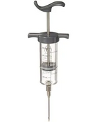 Marinade Injector with Removable Needle, Stainless Steel and Plastic