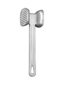 HIC Kitchen Non-Stick Dual-Sided Meat Tenderizer Mallet Marinating Prep Tool, Toothed And Plain Heads, Silicone-Coated, For Flattening Cutlets And Tenderizing Meat