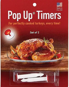 HIC Kitchen Roasting Pop-Out Timers for Roasting Turkey, Set of 2