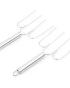 Fox Run Turkey and Poultry Lifters, Set of 2, 1.25 x 4 x 9.5 inches, Metallic