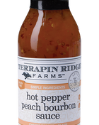 Hot Pepper Peach Bourbon Sauce - 12 FL OZ