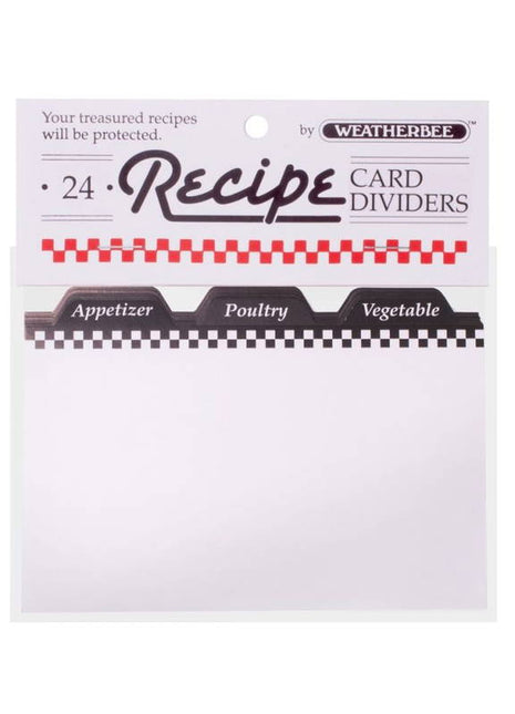 3" x 5" Recipe Card Dividers