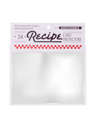 Weatherbee Recipe Cards Protector, 3 x 5, Set of 24