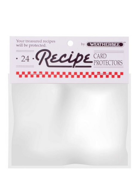 Weatherbee Recipe Cards Protector, 3 x 5, Set of 24