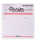 Recipe Cards 3 x 5 Set of 24 | Harold Import Co.