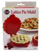 LATTICE/SOLID MINI PIE MOLD, RED