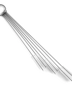 STAINLESS STEEL/NYLON CLEANING BRUSHES, SET OF 6