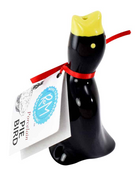 Pie Bird, Black Porcelain