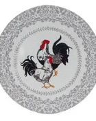 Farmers Market Rooster and Hen Braided Placemats Kitchen or Dining Room