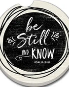 Ceramic Car Coasters - Be Still And Know