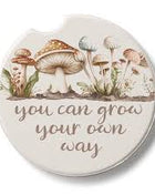 Ceramic Car Coasters - You Can Grow Your Own Way