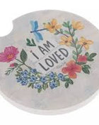 Ceramic Car Coasters - I Am Loved