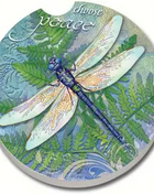 Ceramic Car Coasters - Dragonfly