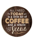 Ceramic Car Coasters - Little Coffee Lot Of Jesus
