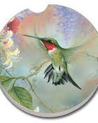 Ceramic Car Coasters - Feathered Friend