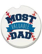 Ceramic Car Coasters - Most Valuable Dad
