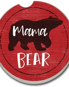 Ceramic Car Coaster - Mama Bear