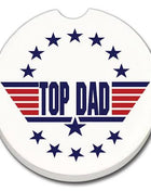 Ceramic Car Coaster - Top Dad