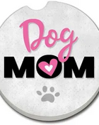 Ceramic Car Coaster - Dog Mom