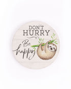 Ceramic Car Coaster - Don’t Hurry Be Happy