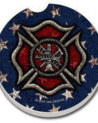 Ceramic Car Coaster - Firefighter